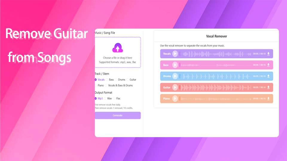 AIVocal Vocal Remover With AI Free Online