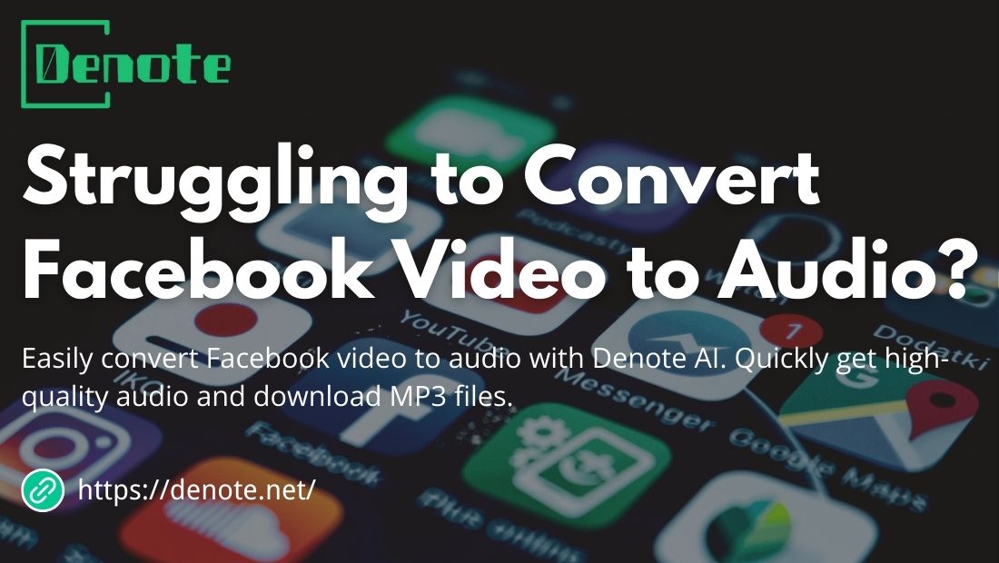 Struggling to Convert Facebook Video to Audio?