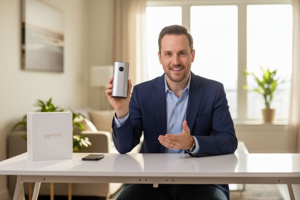 Localized product marketing video with realistic AI lip sync dialogue.