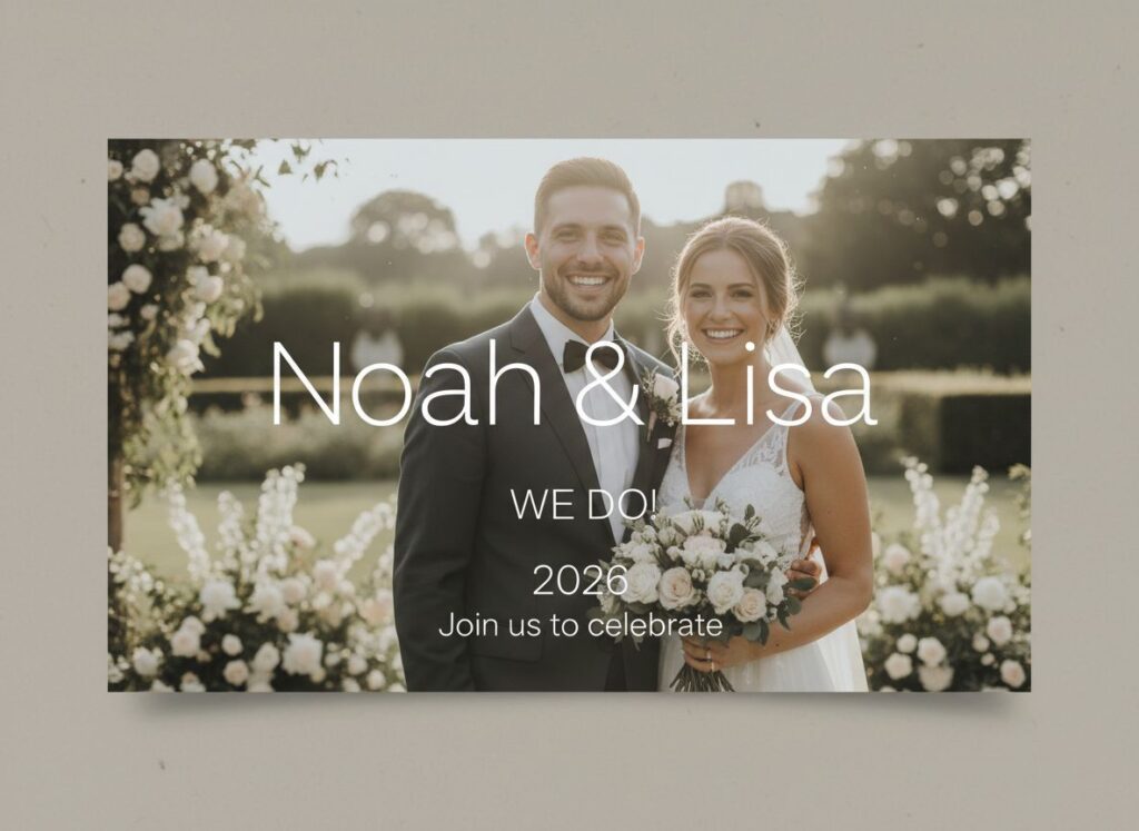 Mayfair wedding invitation font