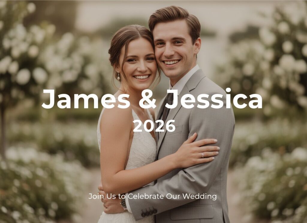 Mograph wedding invitation font