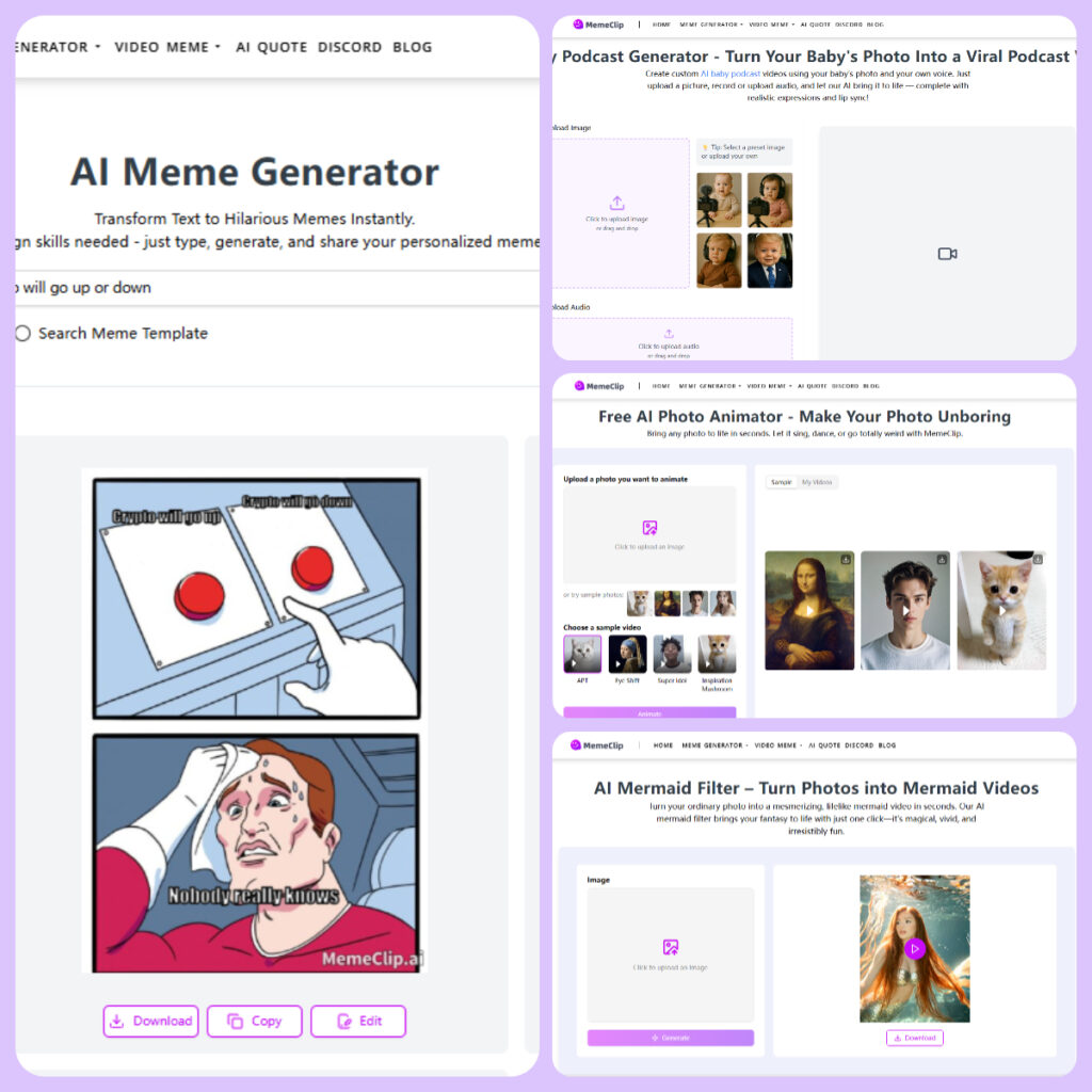 MemeClip: Revolutionizing Digital Content Creation-MemeClip