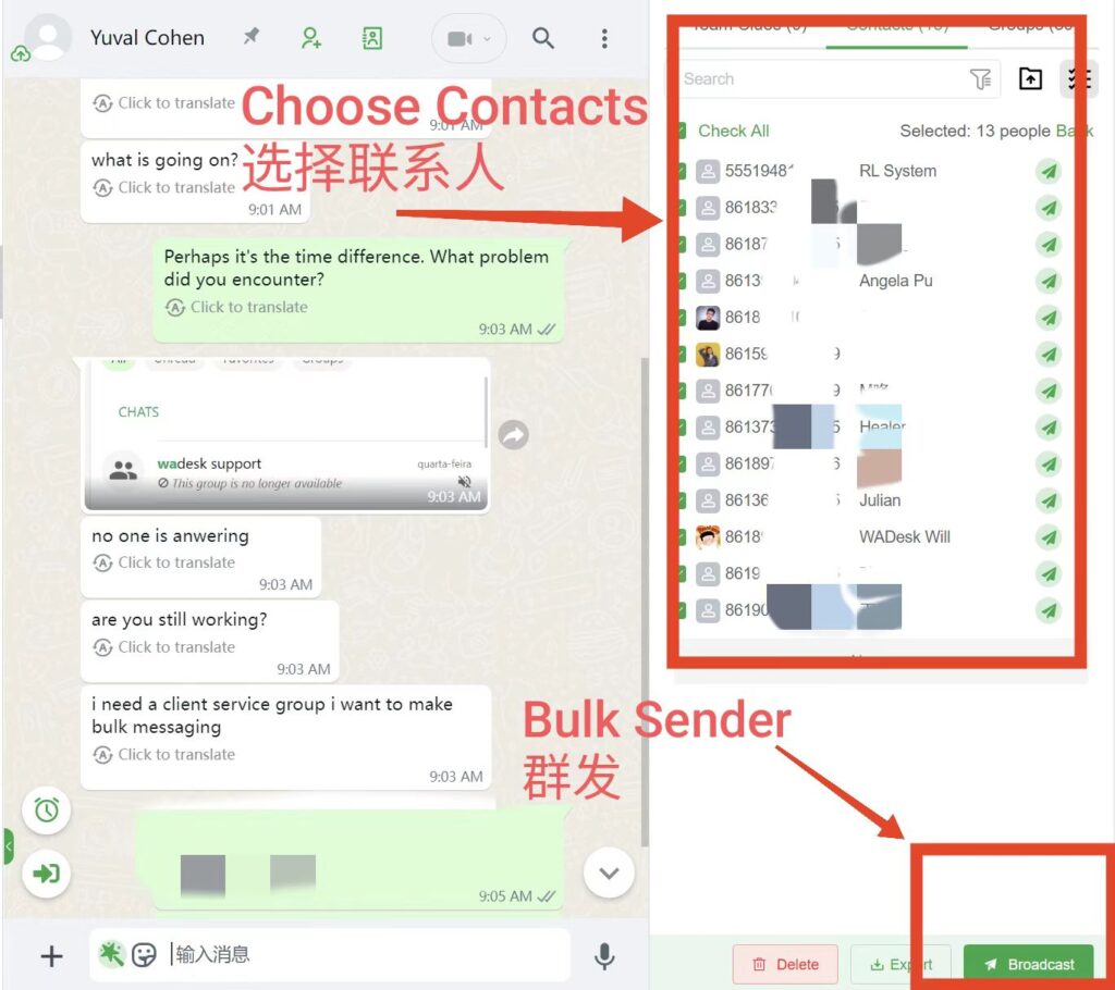 Automate Group Messaging with WADesk