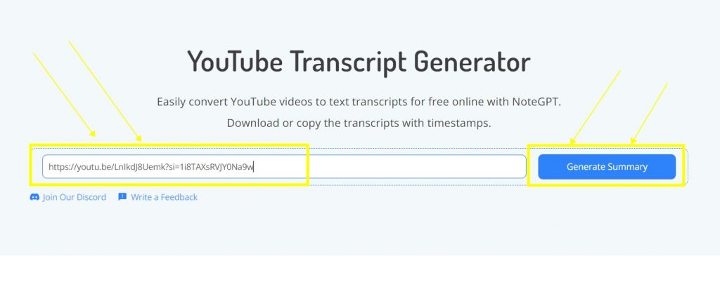 Upload the YouTube Video to NoteGPT