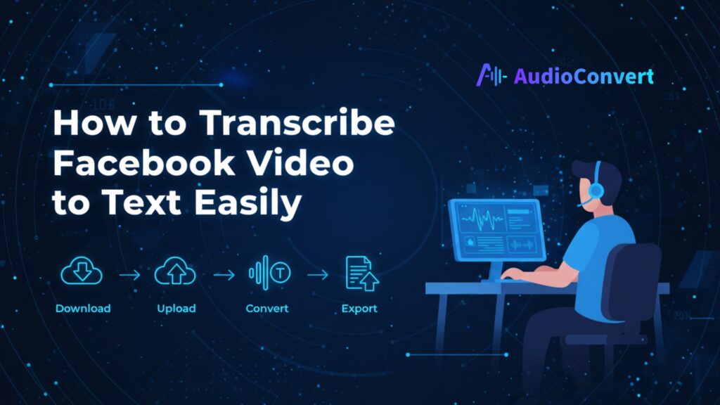 How to Transcribe Facebook Video to Text Easily