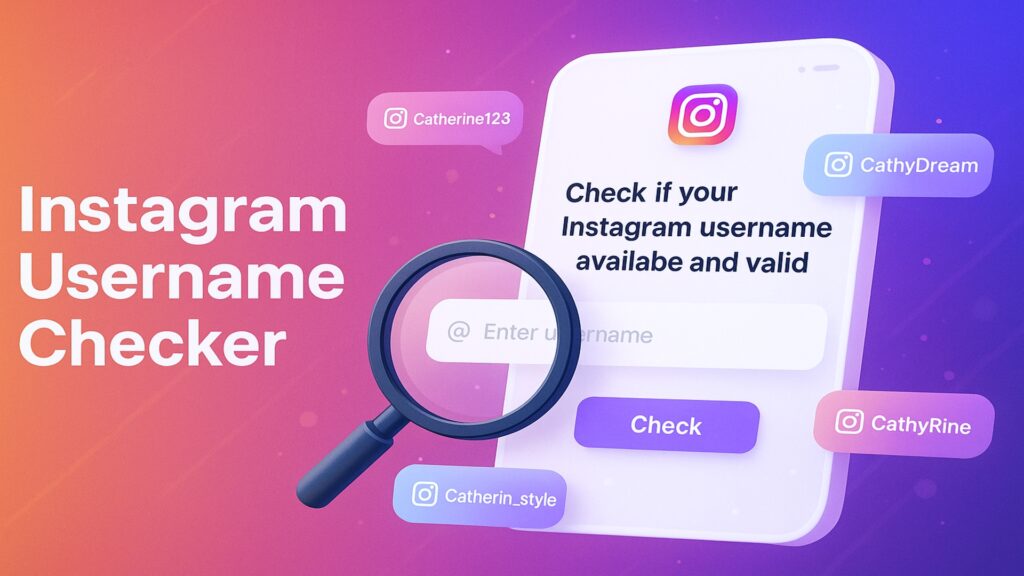 Instagram Username Checker Tools-VDraw