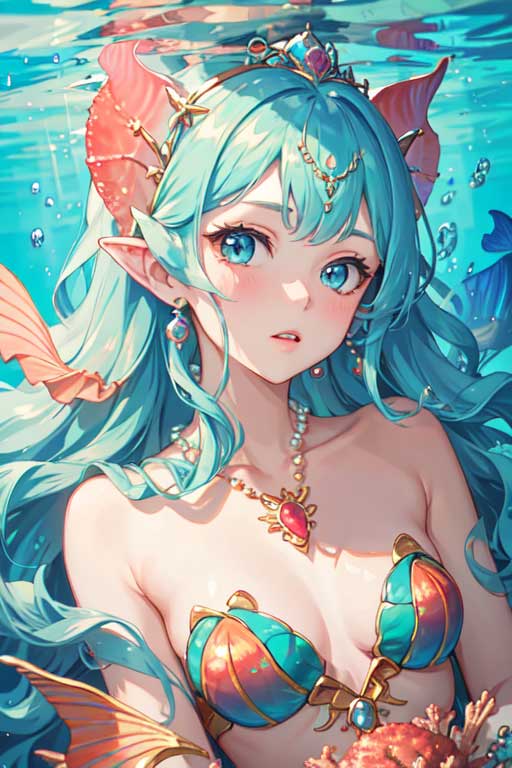 AI Generated Mermaid Girls