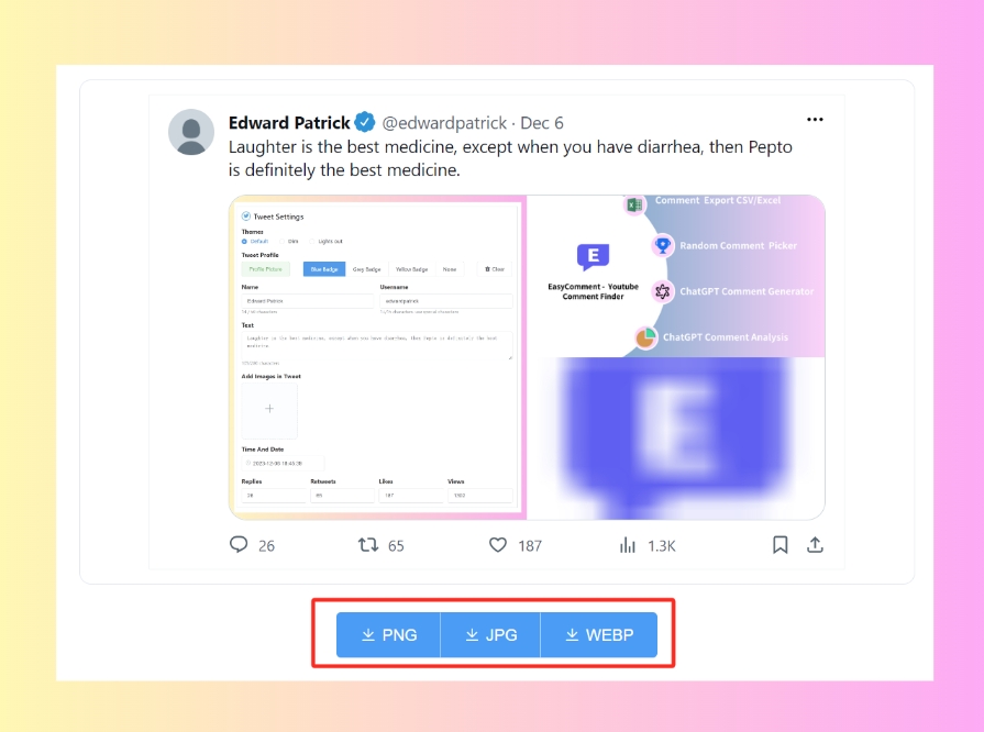 Fake Tweet Generator With Image
