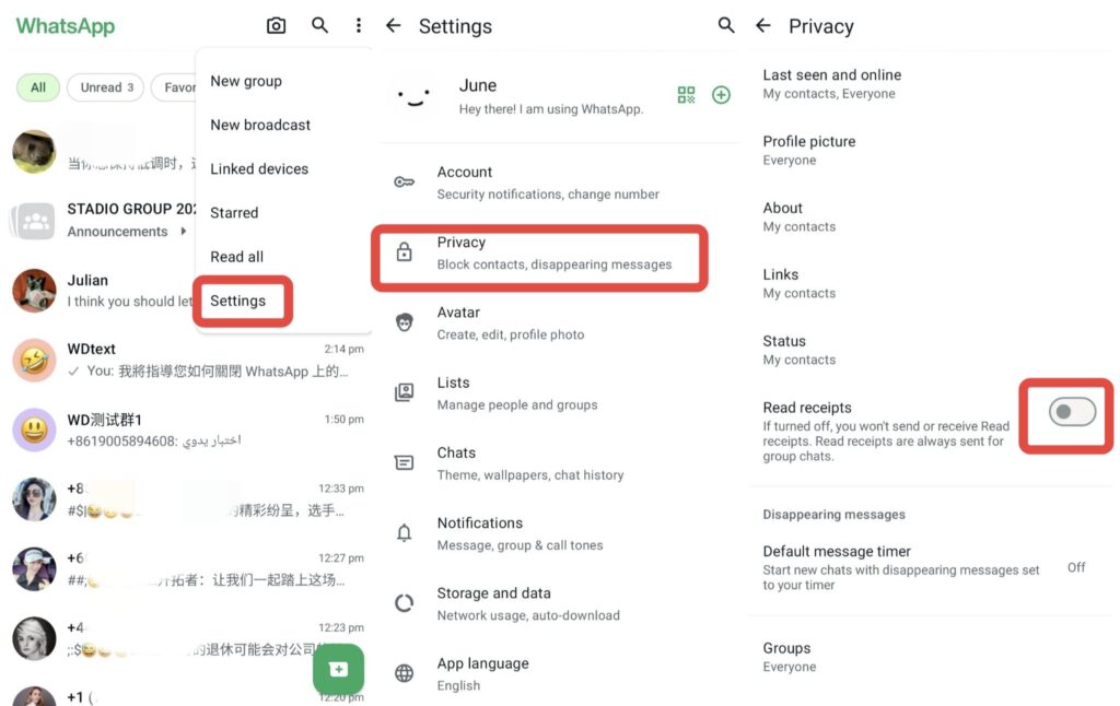 How to Turn Off Read Receipts on Android