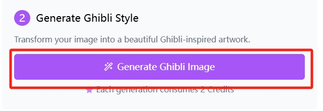 Step 2: Generate Ghibli style