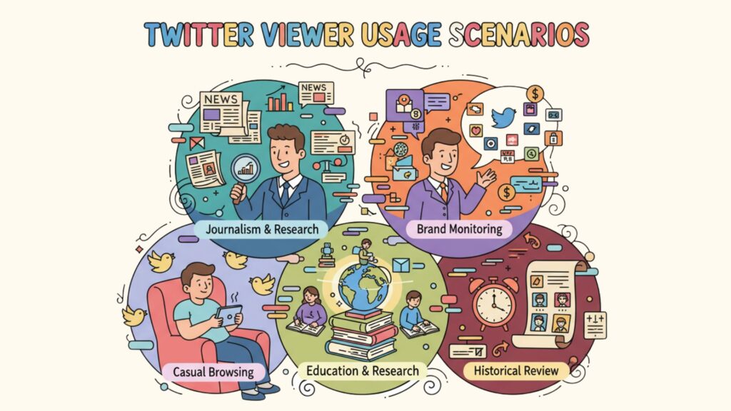 Twitter Viewer Usage Scenarios-TweetGrok