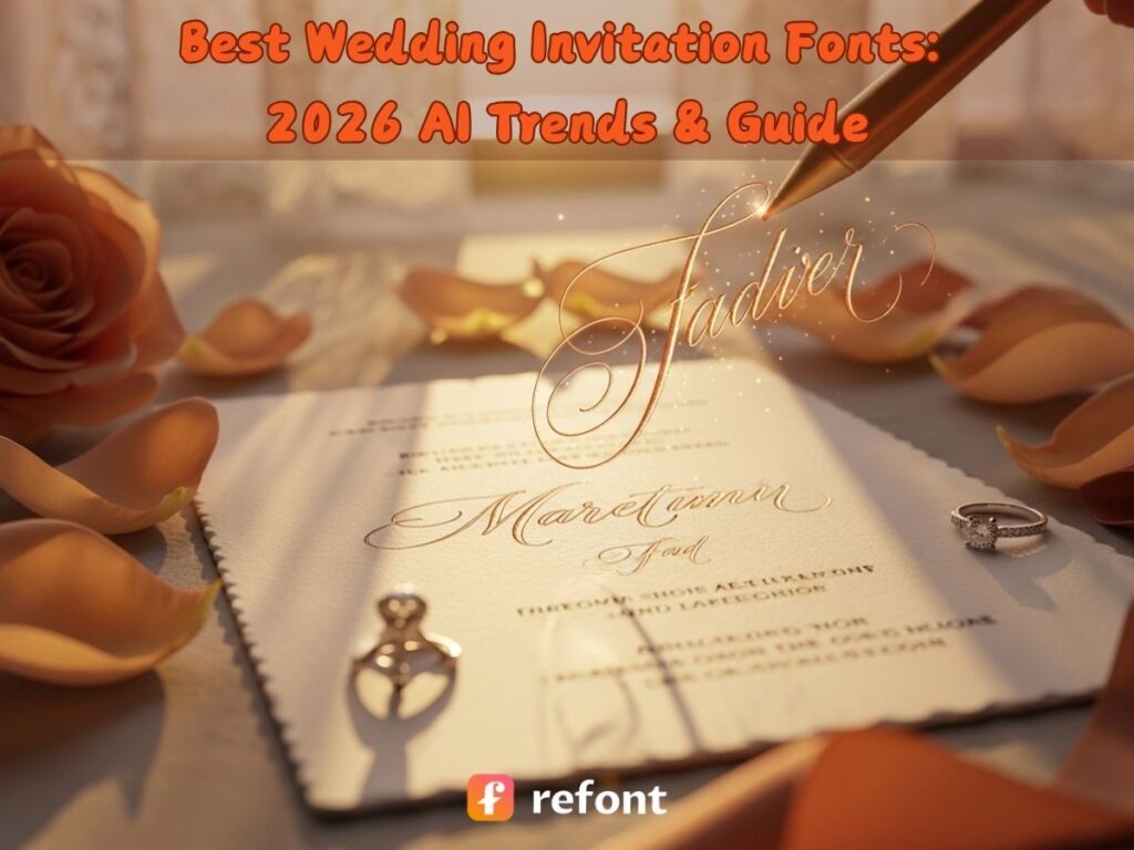 Best Wedding Invitation Fonts: 2026 AI Trends & Guide