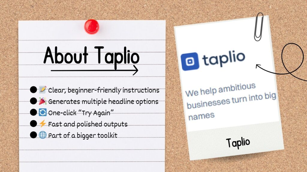 Advantages of Taplio's LinkedIn Headline Generator