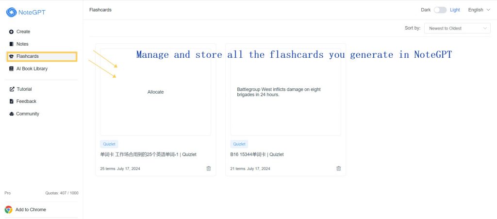 Flashcards