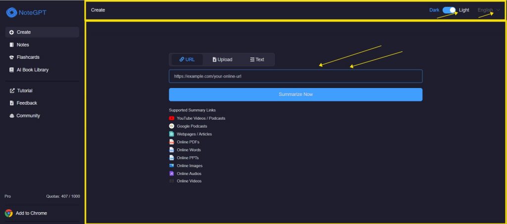 Basic Settings Area