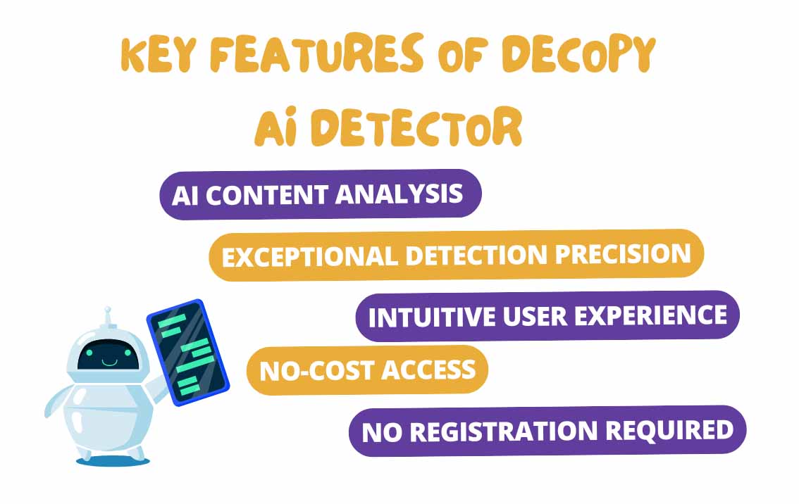 key features of decopy ai detector