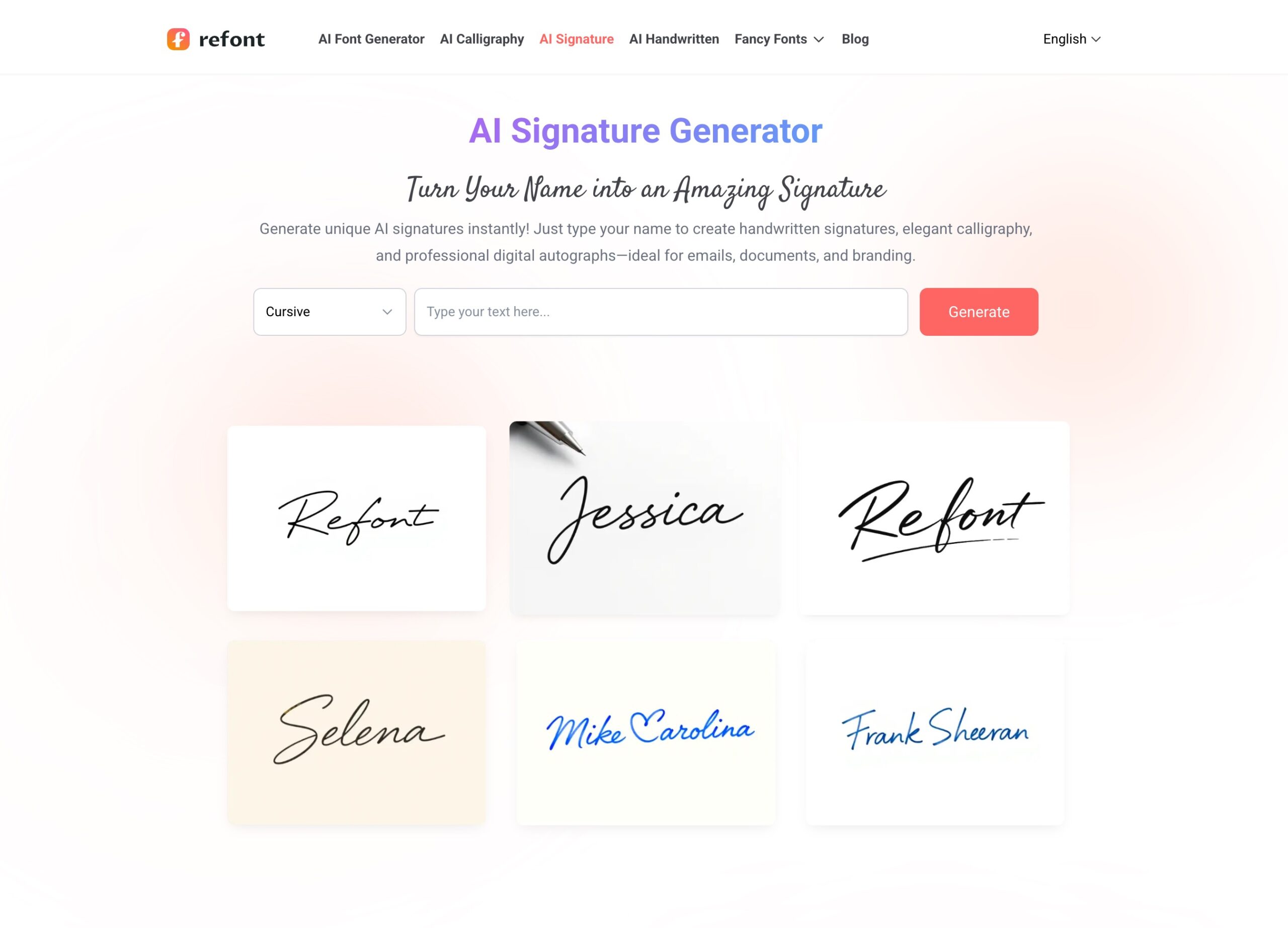AI Signature Generator