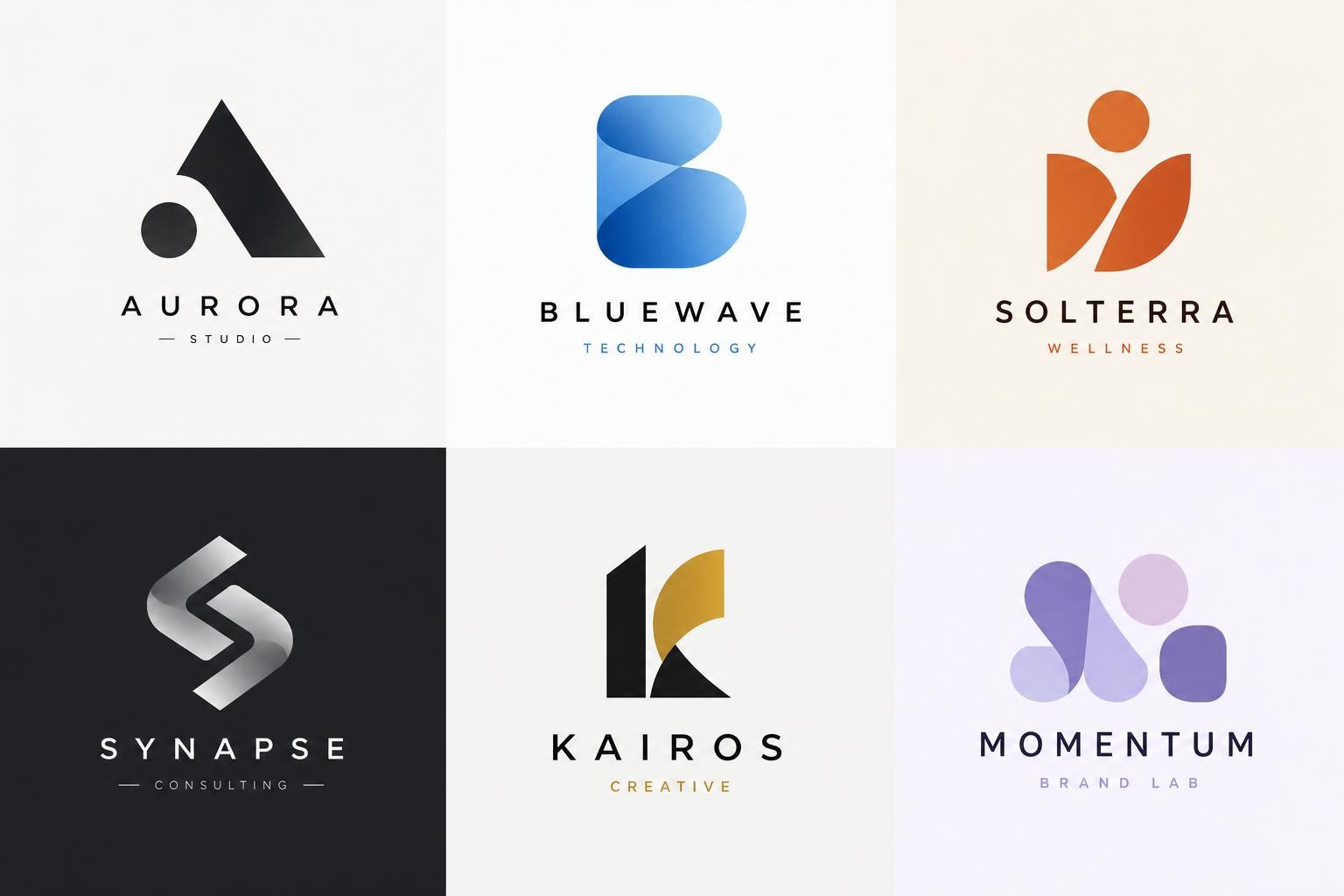 AI abstract logo examples