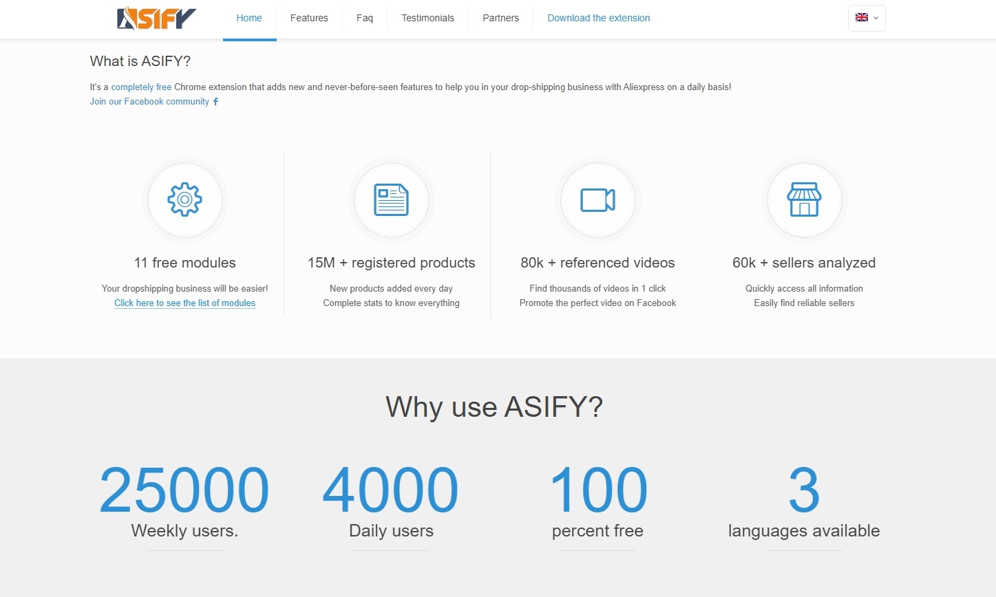 Asify is a free Chrome extension
