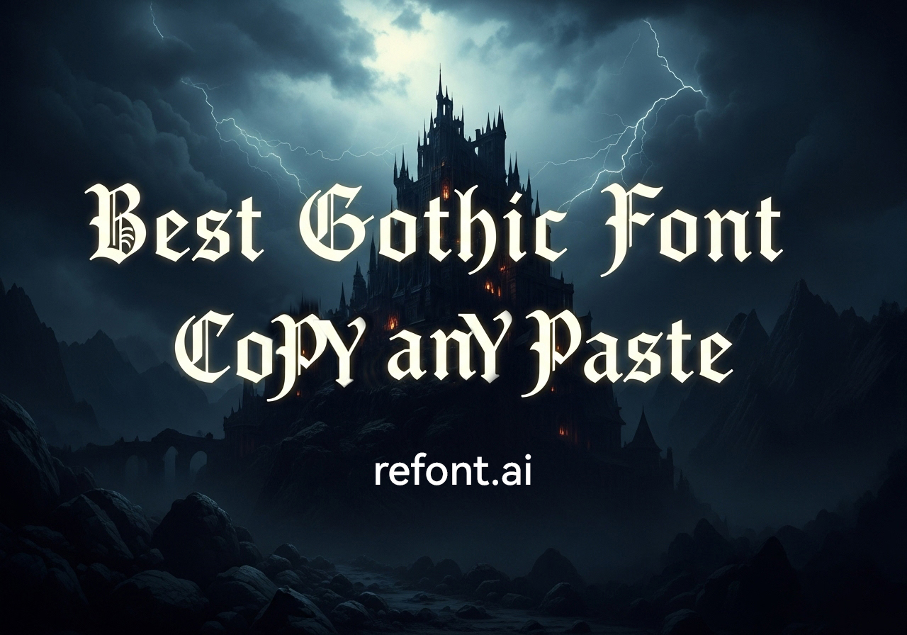 Best Gothic Font Copy and Paste | Free Download