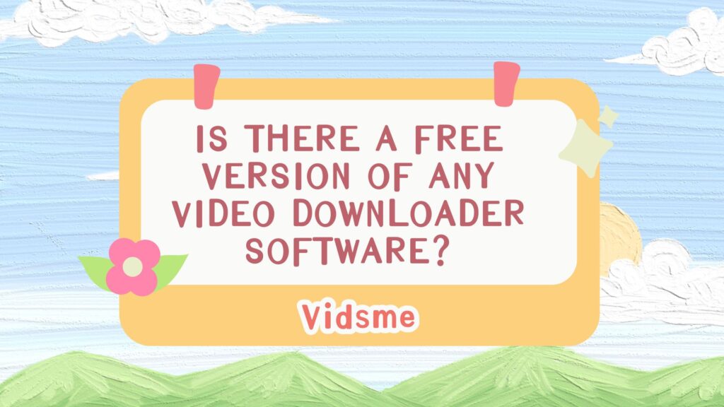 any video downloader software