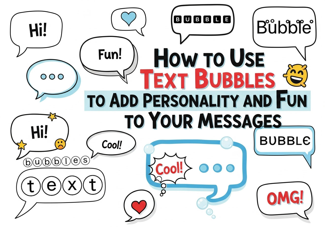How to Use Text Bubbles to Add Personality and Fun
