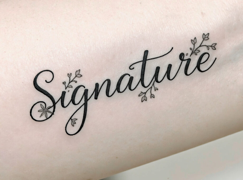 Signature tattoo