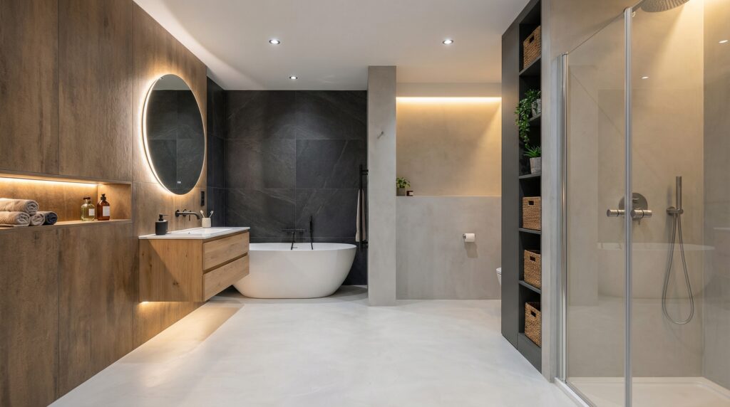 Almacenamiento inteligente en los baños modernos: orden y amplitud que transforman