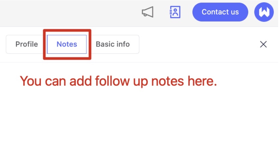 Add Follow up Notes