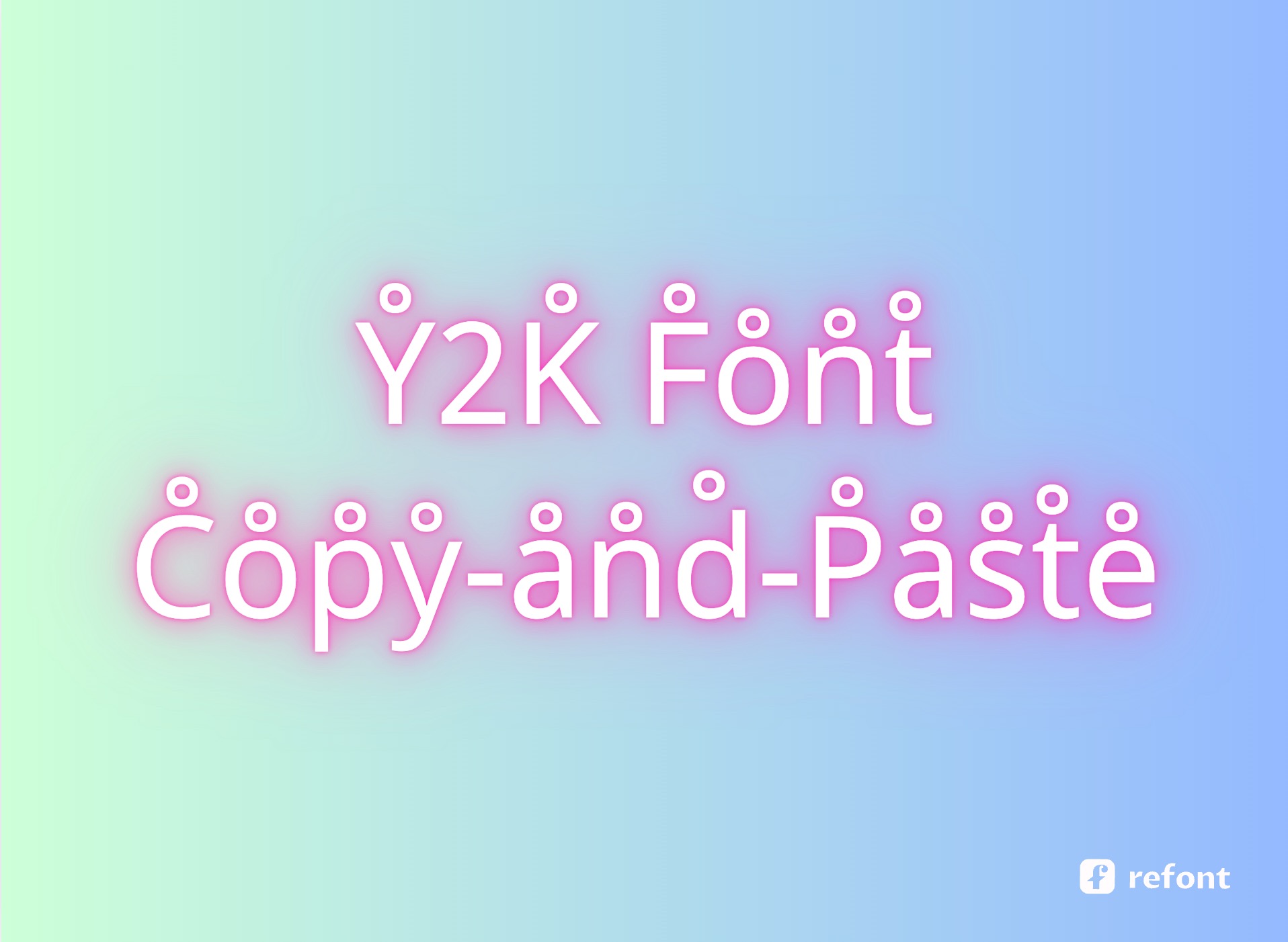 Y2K Font Cover