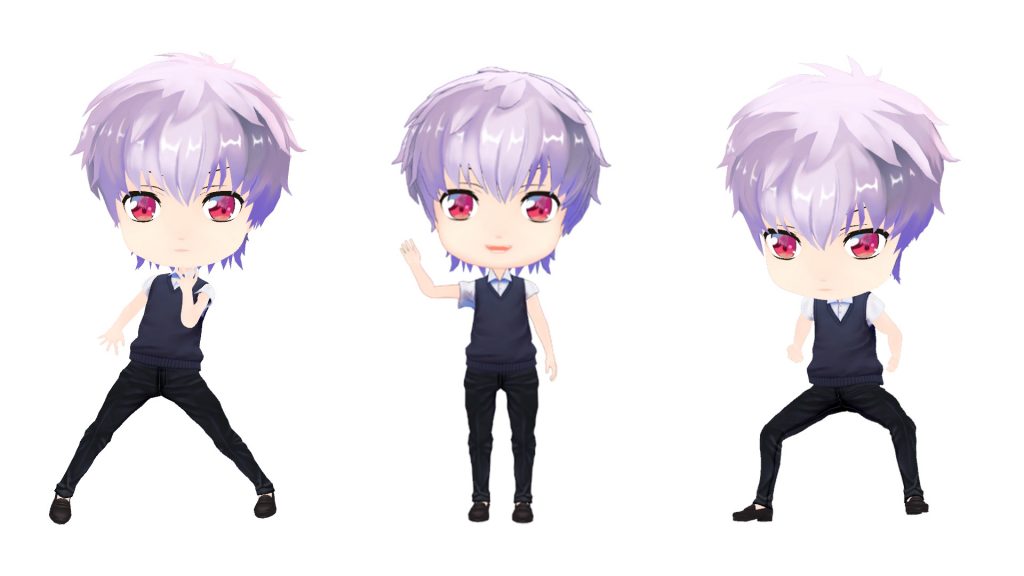 chibi vtuber avatar pose