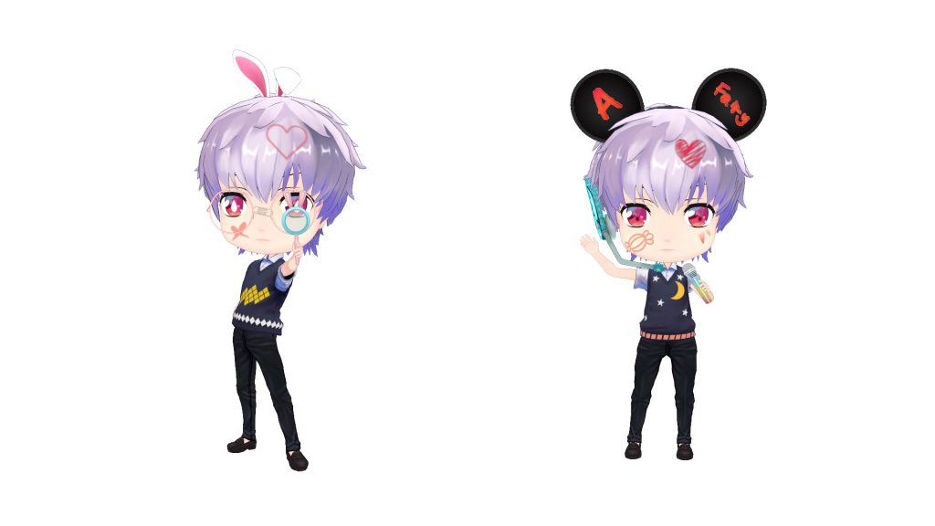 chibi vtuber model props