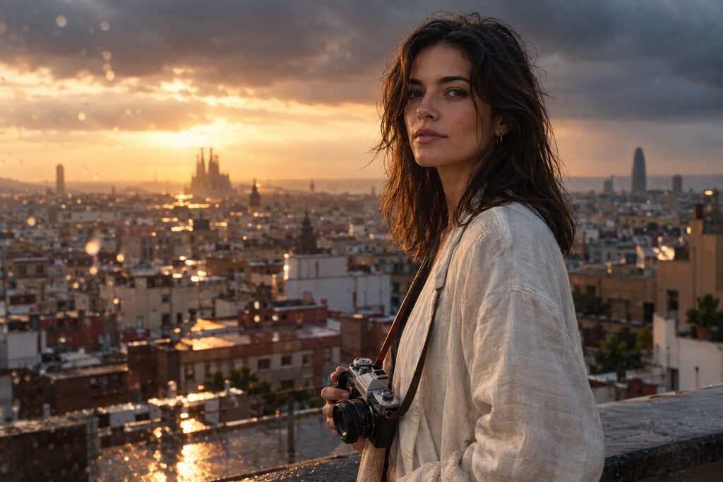 Cinematic character portrait with dramatic lighting