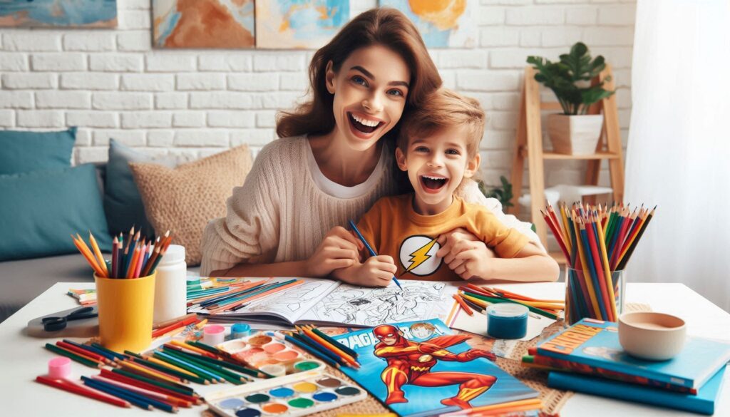 Coloring together with family