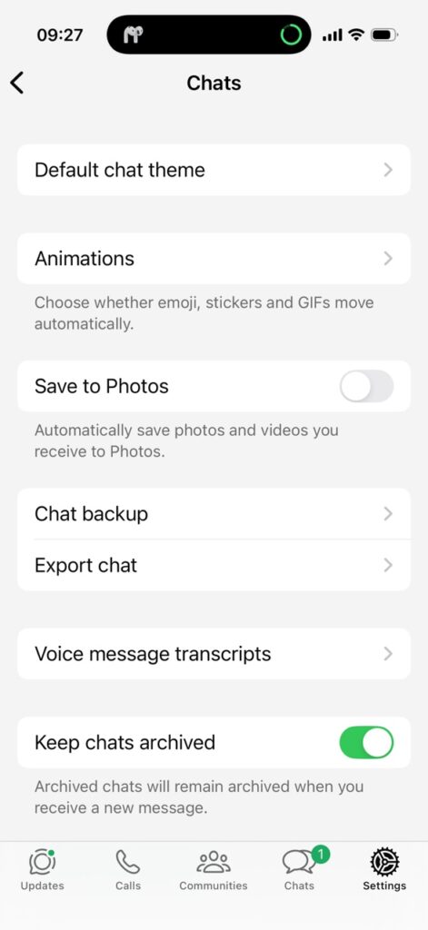 Native Methods to Backup WhatsApp Chat History