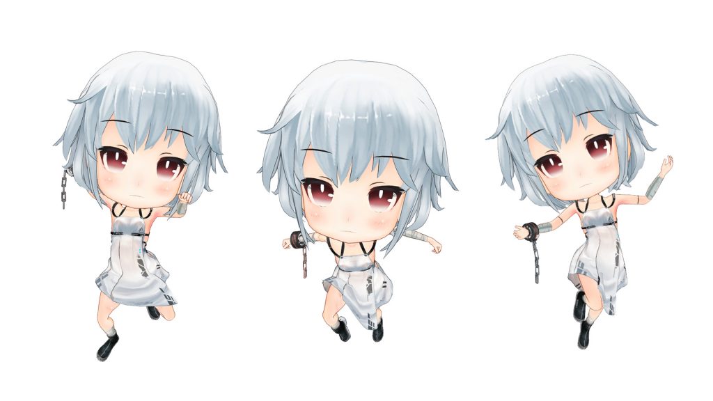 chibi vtuber avatar pose