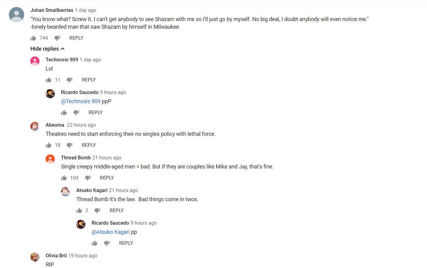 fake comments youtube