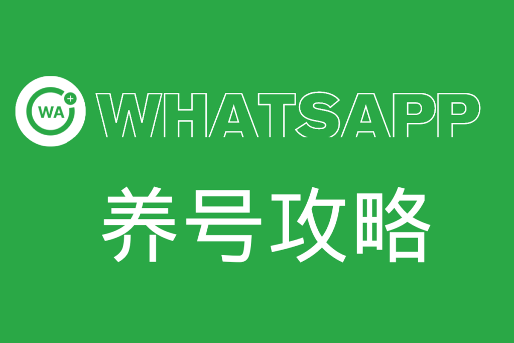 WhatsApp养号攻略