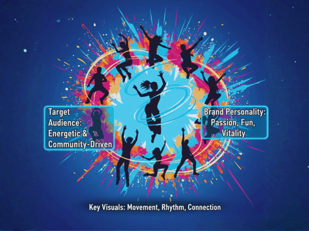 High-Energy Fitness Brand Strategy Visuals