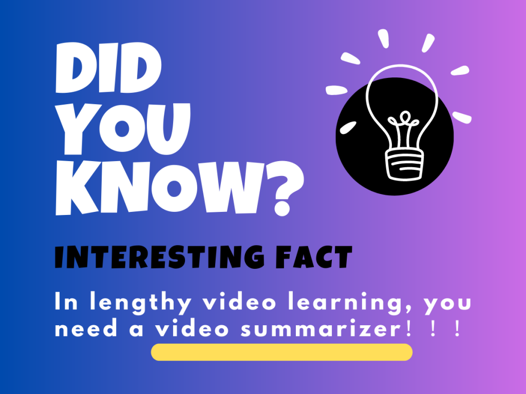 In lengthy video learning, you need a video summarizer - NoteGPT