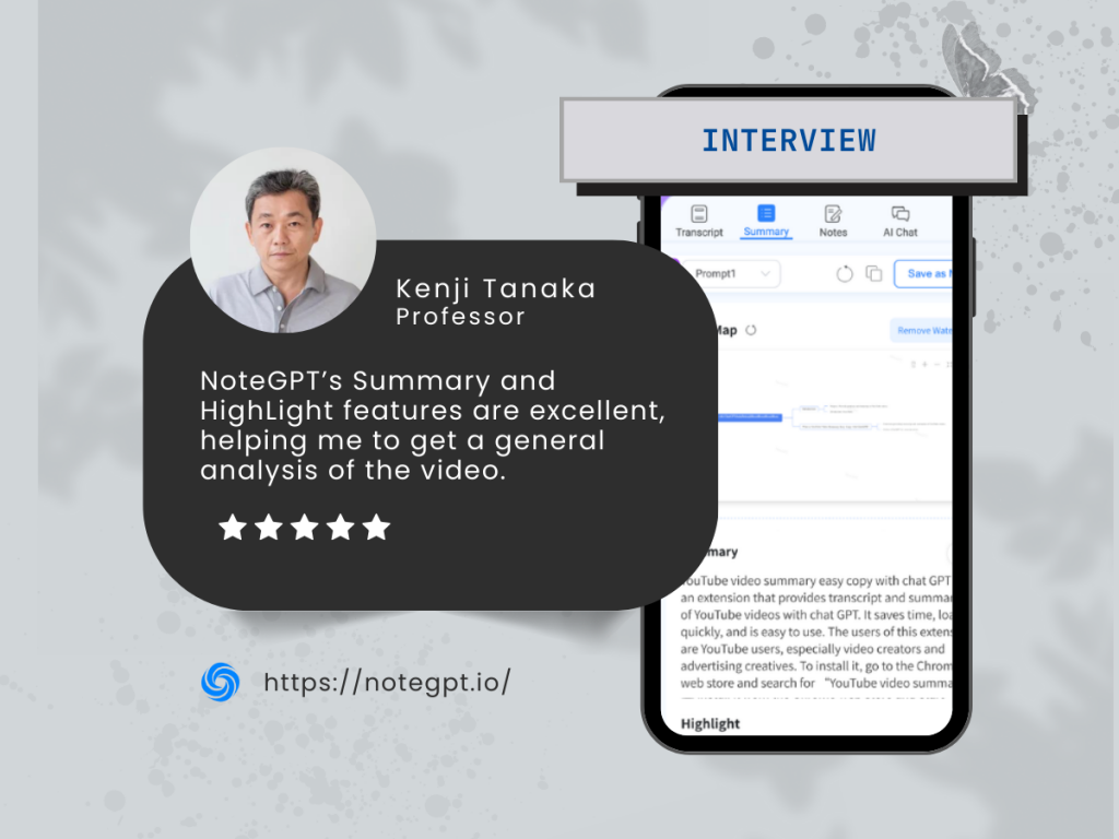 Interview | How Kenji Tanaka Transformed His Teaching with NoteGPT