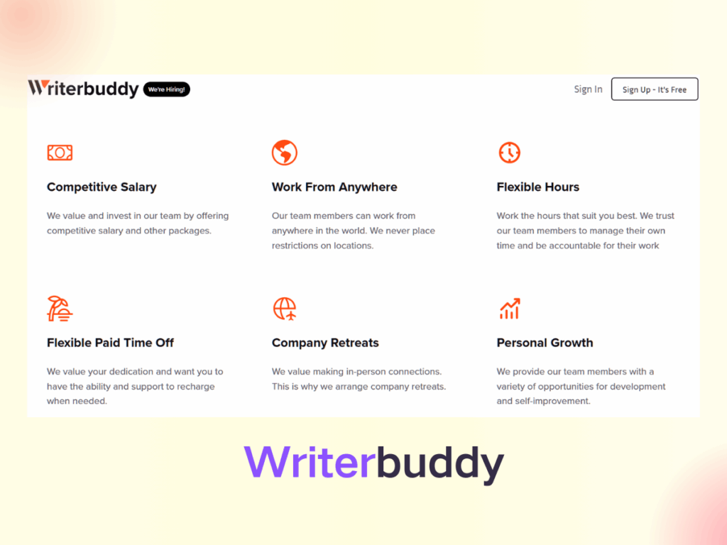 writerbuddy's benifits