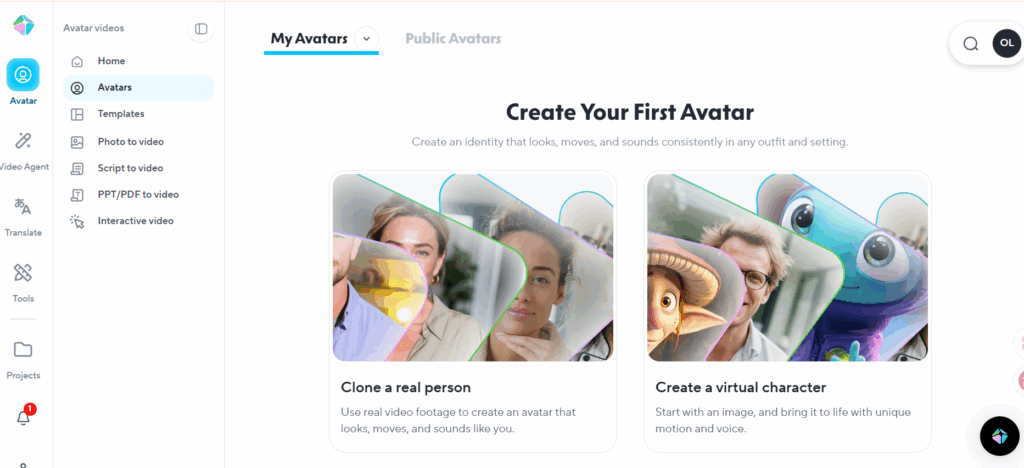 HeyGen-talking avatar