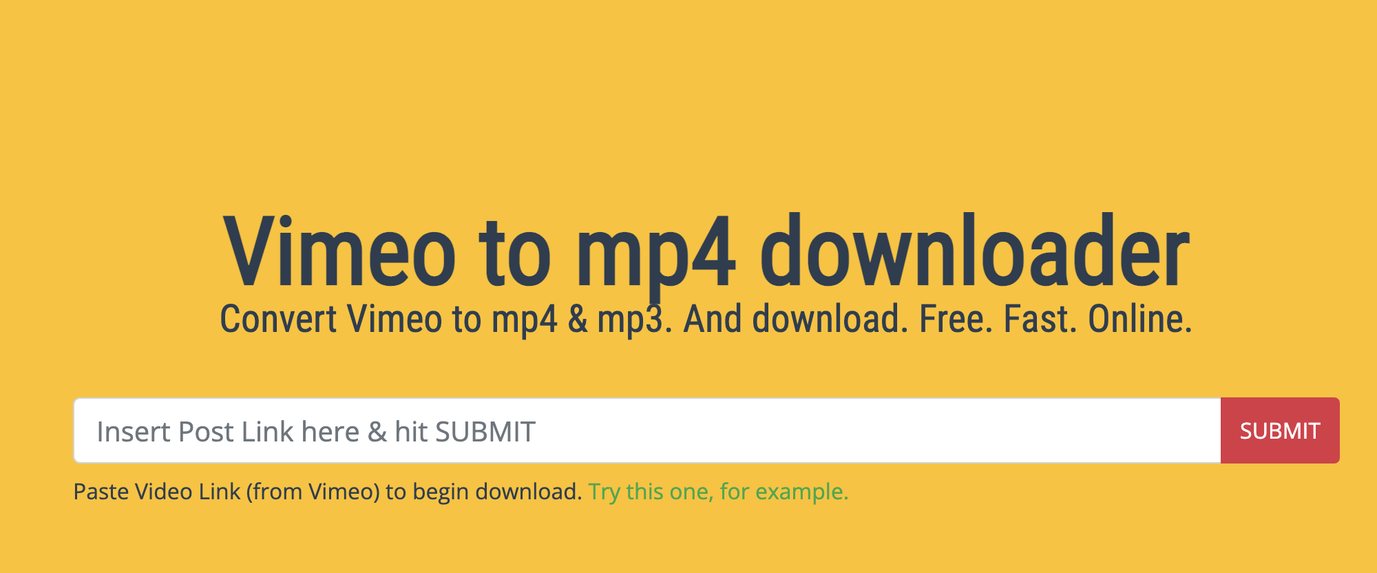 Vimeo to mp4 downloader