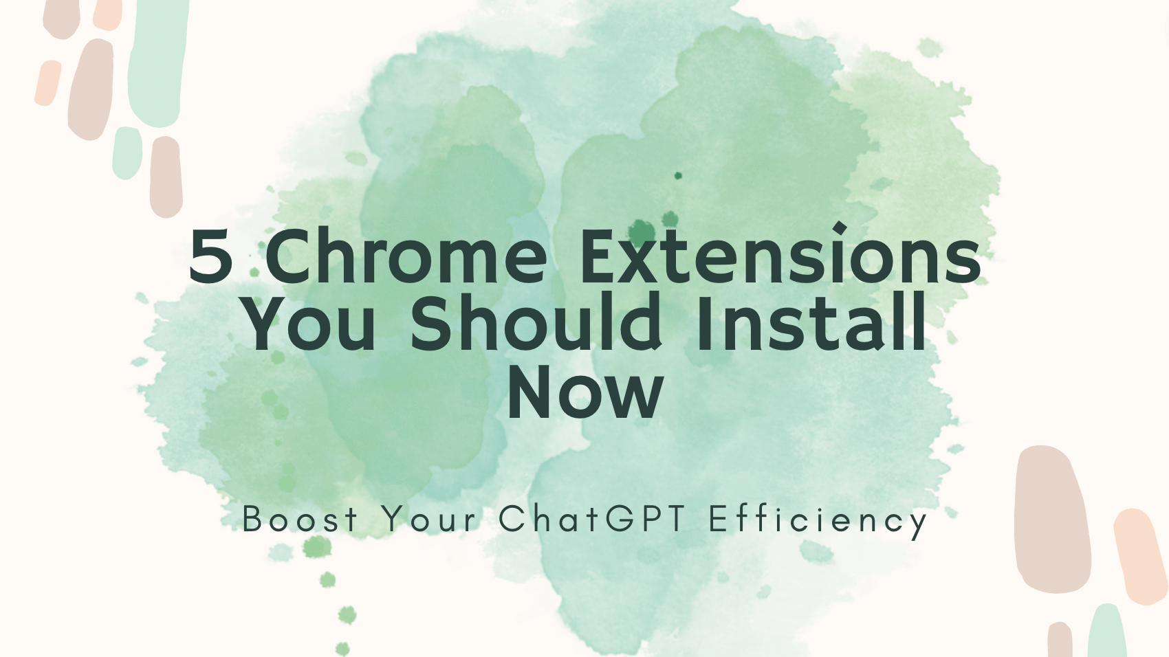 Boost Your ChatGPT Efficiency: 5 Chrome Extensions You Should Install Now