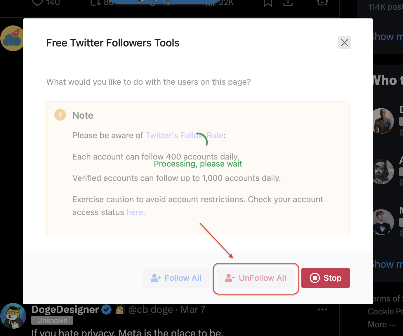 Twitter Followers Free &&  Remove Twitter Followers