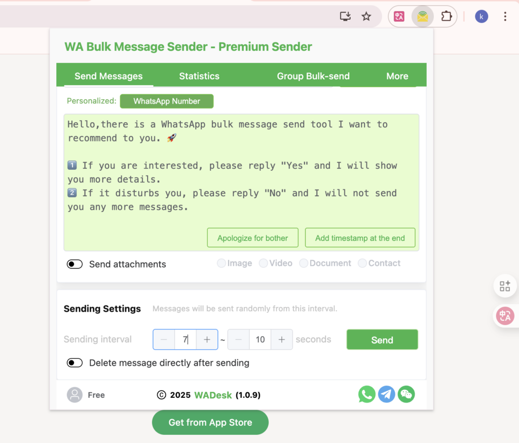 WhatsApp Bulk Sender 2