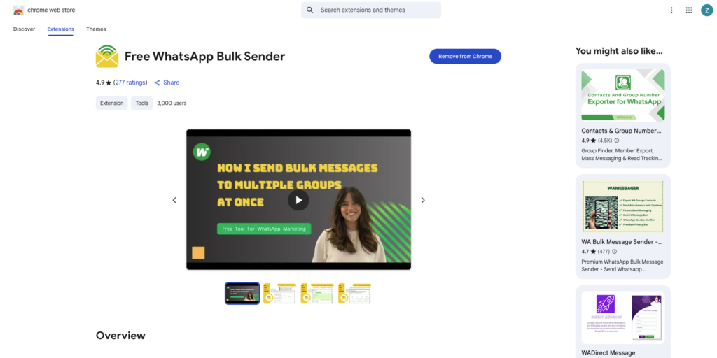 WhatsApp bulk sender