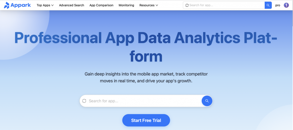 Professional App Data Analytics Platform