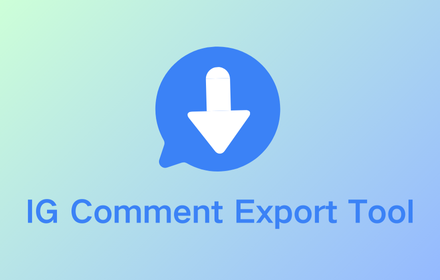 IG Comment Export Tool